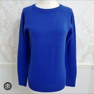 French Connection Men's Vibrant Blue Crewneck Sweater